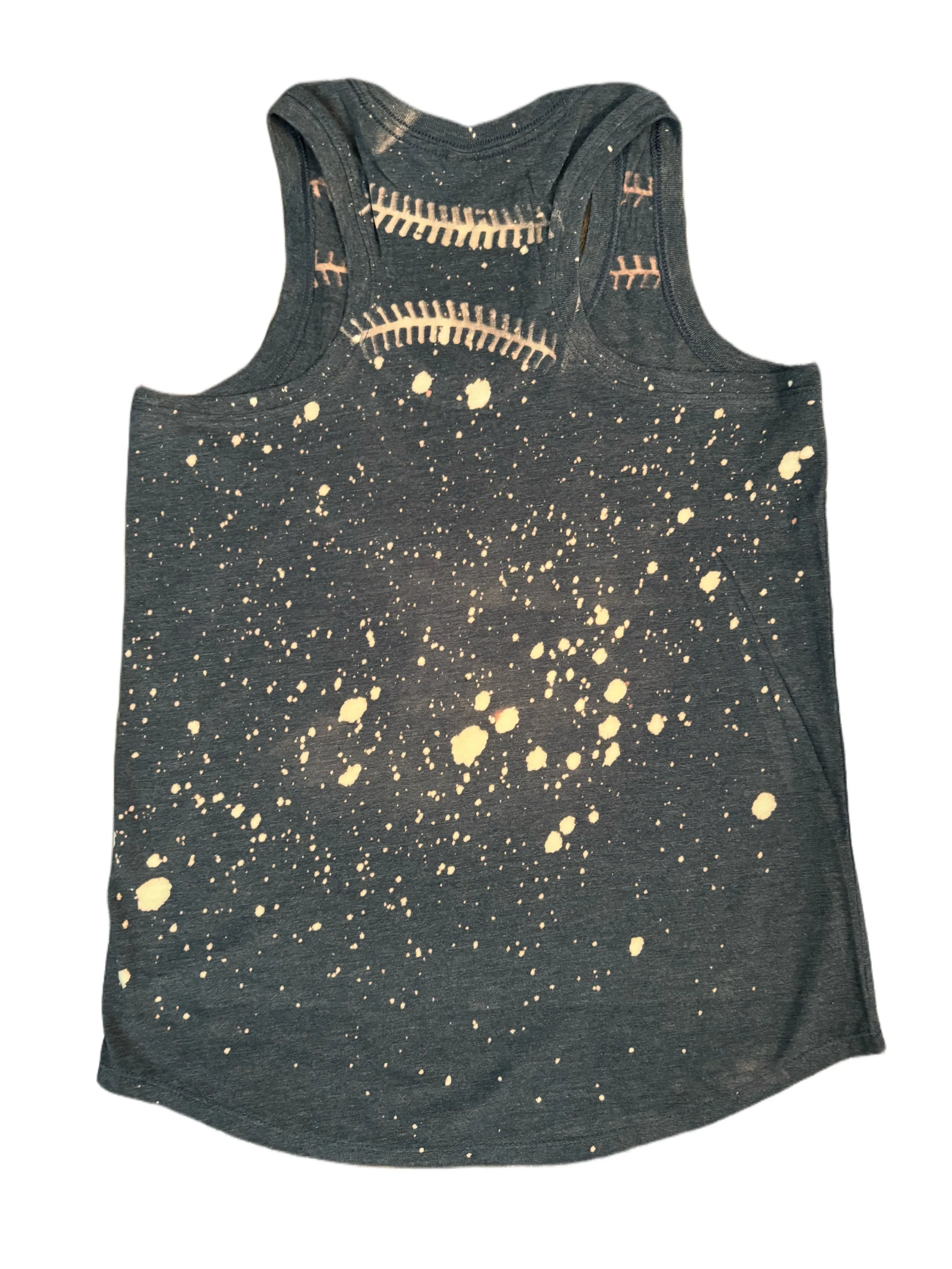 Baseball Game Day Bleached Lace Tank