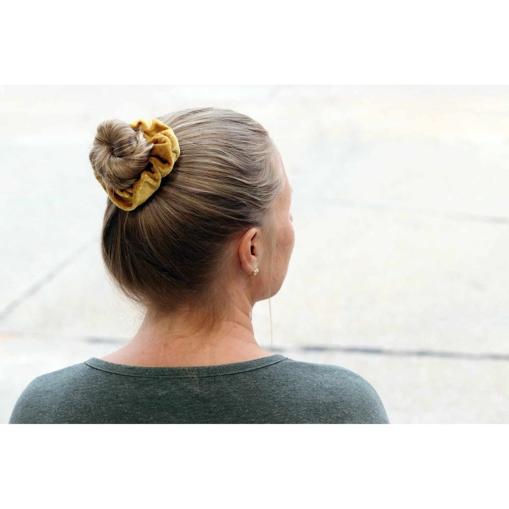 Bright Velvet Scrunchies - 12 Pack