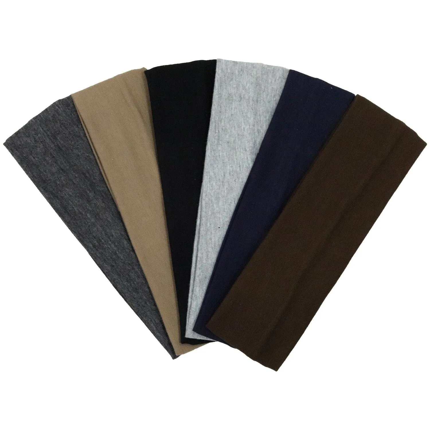 Neutral Cotton Headbands - 6 Pack