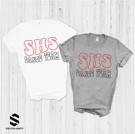 SHS Dance Team Wavy Font Shirt