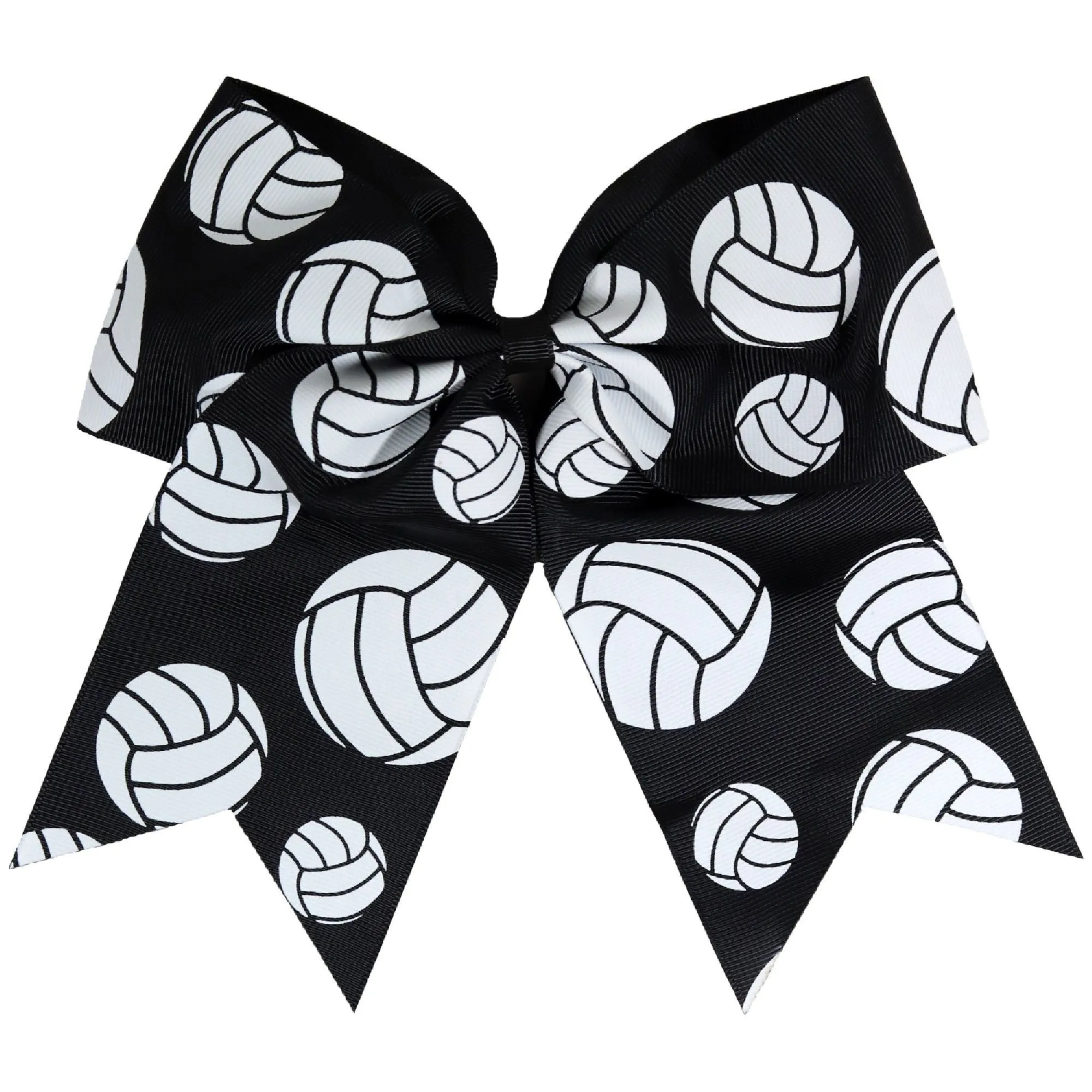 Sports Bows for Girls Large Hair Bows with Ponytail Holder Softball Volleyball Basketball Soccer Ribbon