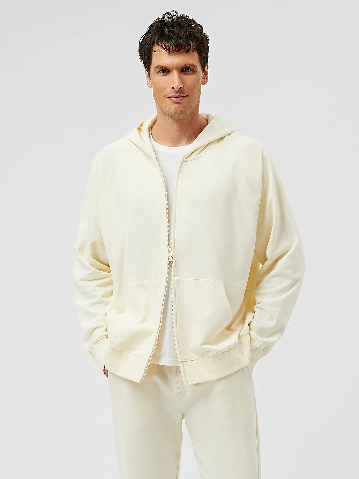 Terry Fleece Cloud Nine Oversized Zip Hoodie