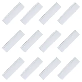 White Cotton Headbands - 12 Pack